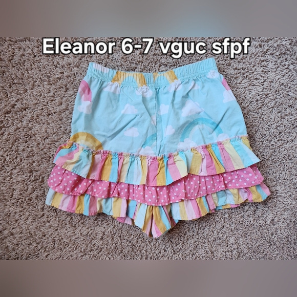Eleanor Rose Multicolor Ruffle Shorts - Picture 1 of 2